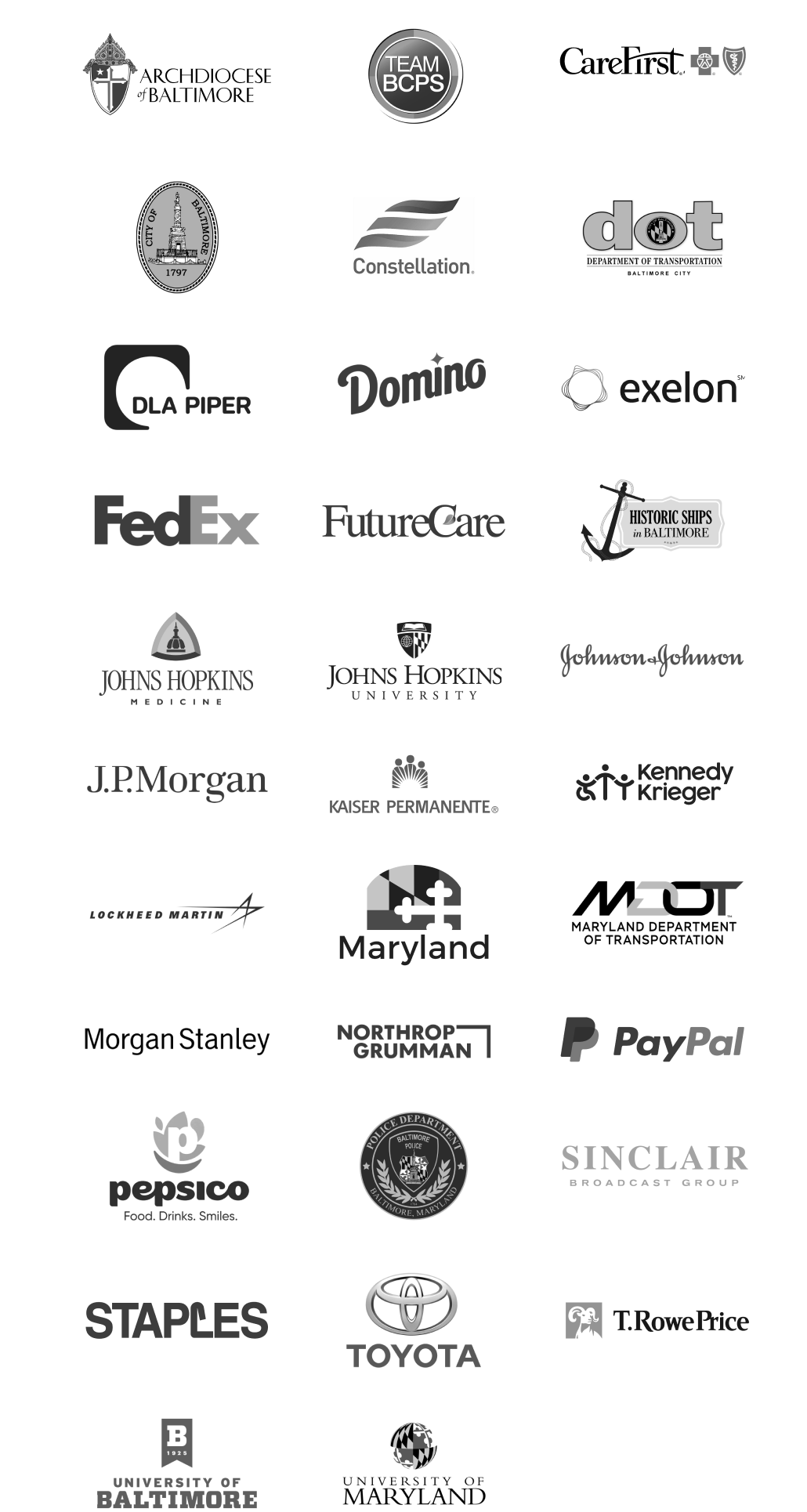 Representative client logos for Jay's Catering